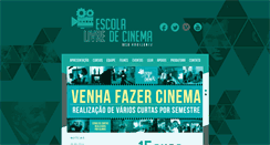 Desktop Screenshot of escolalivredecinema.com.br